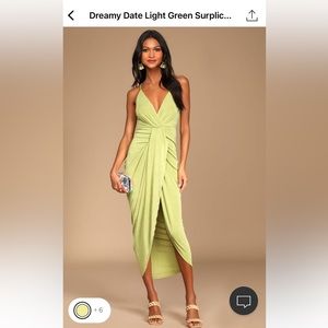 Lulus green midi dress